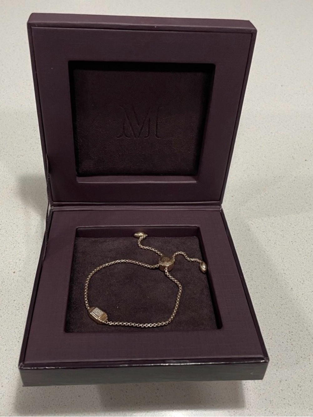 Monica Vinader Baja Deco Bracelet Diamond 18k Rose Gold - Picture 6 of 12